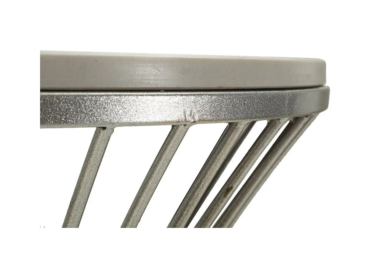 Tavolo MF581, Argento, 50x50x100 cm, Epikasa