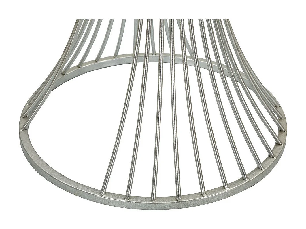 Table à Manger MF581, Argent, 50x50x100 cm, Epikasa