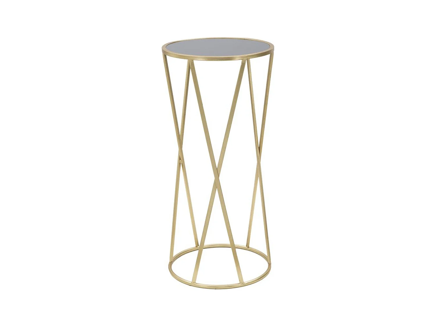 Mesa MF601, Ouro, 35x35x75 cm, Epikasa