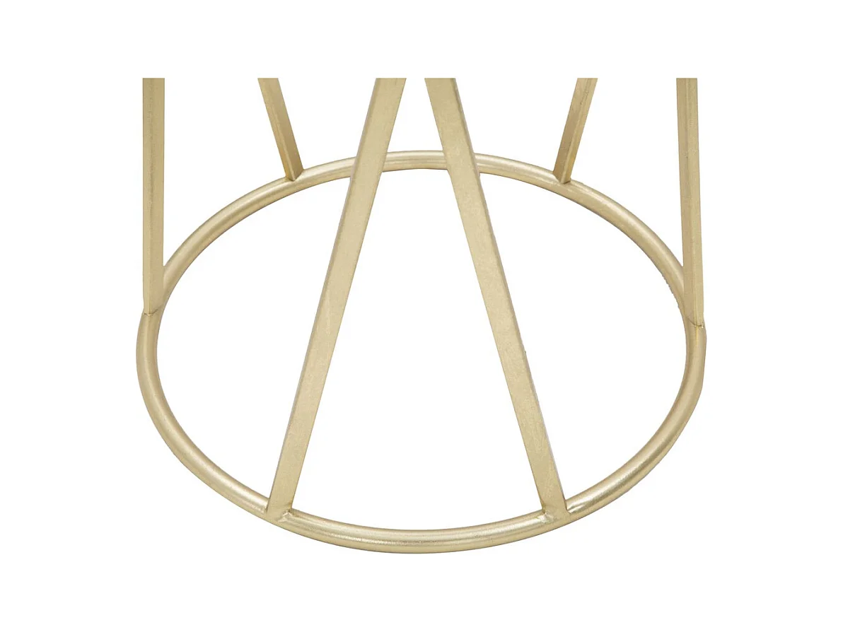 Mesa MF601, Ouro, 35x35x75 cm, Epikasa