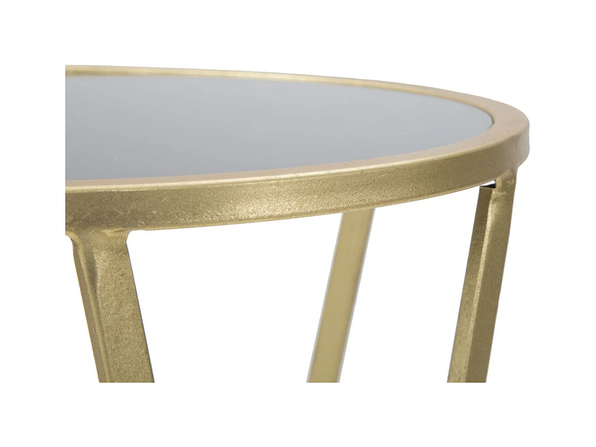 Mesa MF601, Ouro, 35x35x75 cm, Epikasa