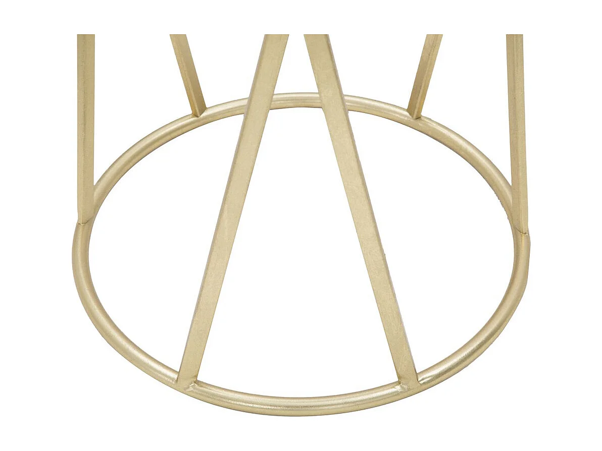 Table d'Appoint MF601, Or, 35x35x75 cm, Seven Design