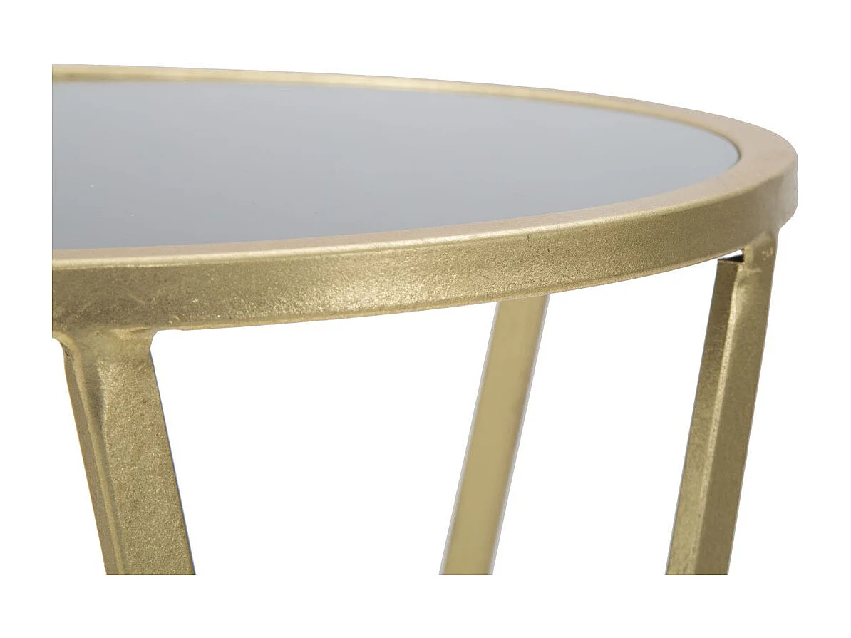 Table d'Appoint MF601, Or, 35x35x75 cm, Seven Design