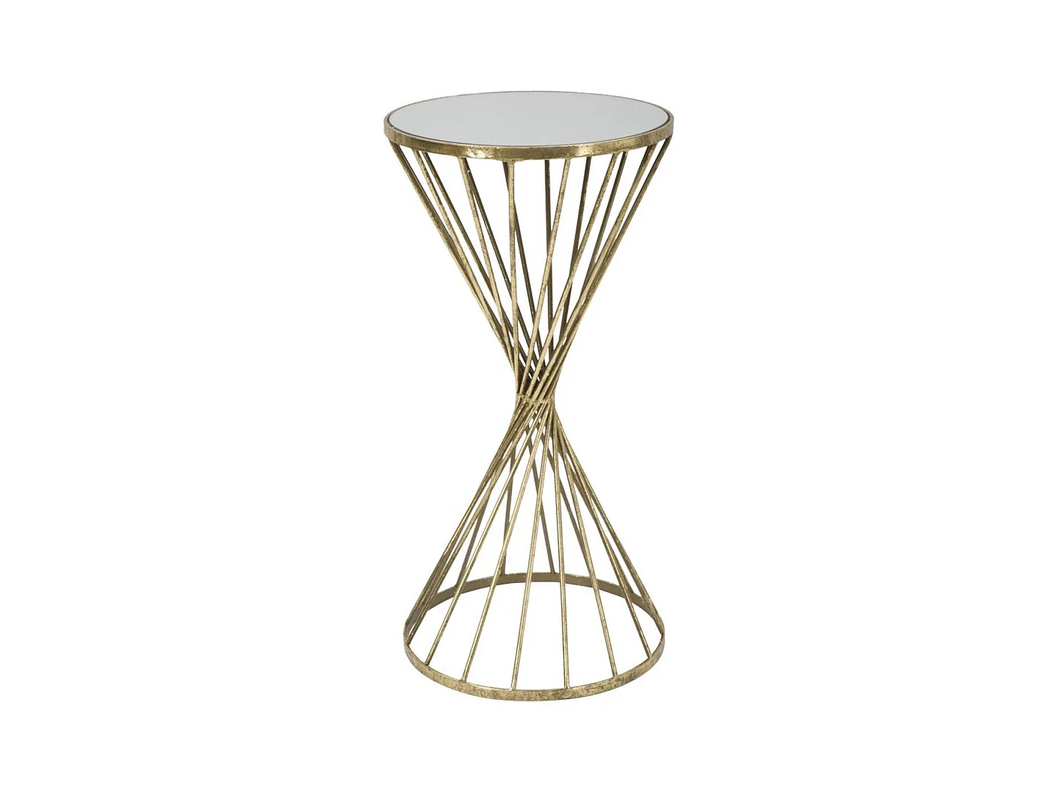 Tavolo MF591, Oro, 35x35x70 cm, Seven Design