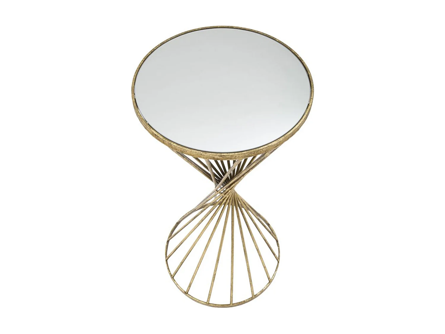 Tavolo MF591, Oro, 35x35x70 cm, Seven Design