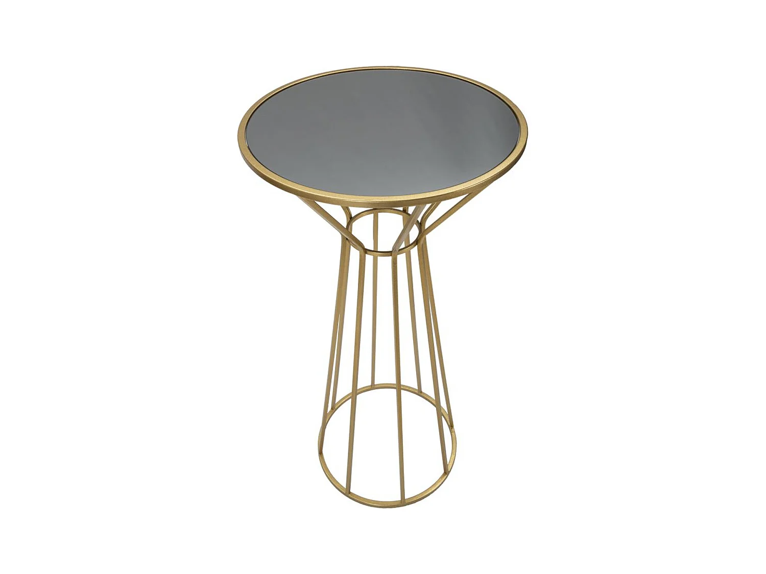 Tavolo MF587, Oro, 50x50x100 cm, Epikasa