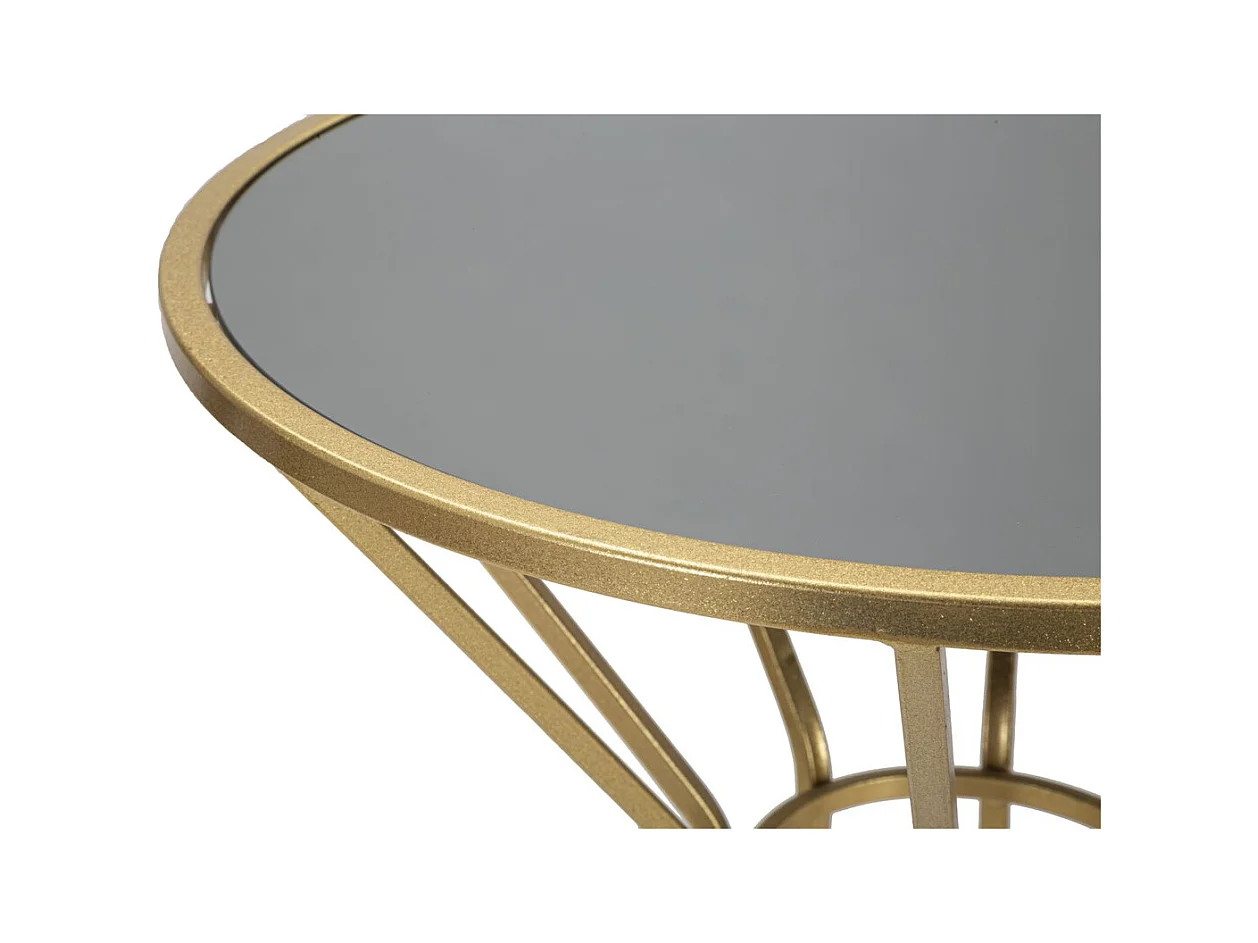 Tavolo MF587, Oro, 50x50x100 cm, Epikasa