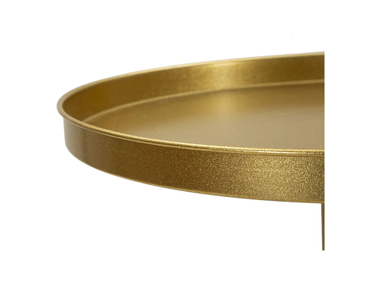 Tavolo MF579, Oro, 41x41x80 cm, Epikasa