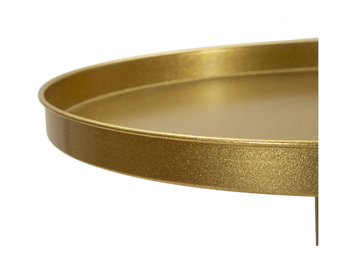 Mesa MF579, Ouro, 41x41x80 cm, Epikasa