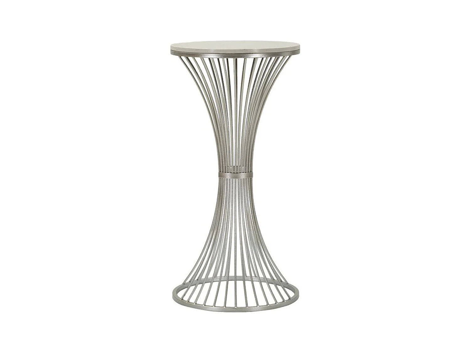 Table à Manger MF582, Argent, 40x40x79 cm, Epikasa