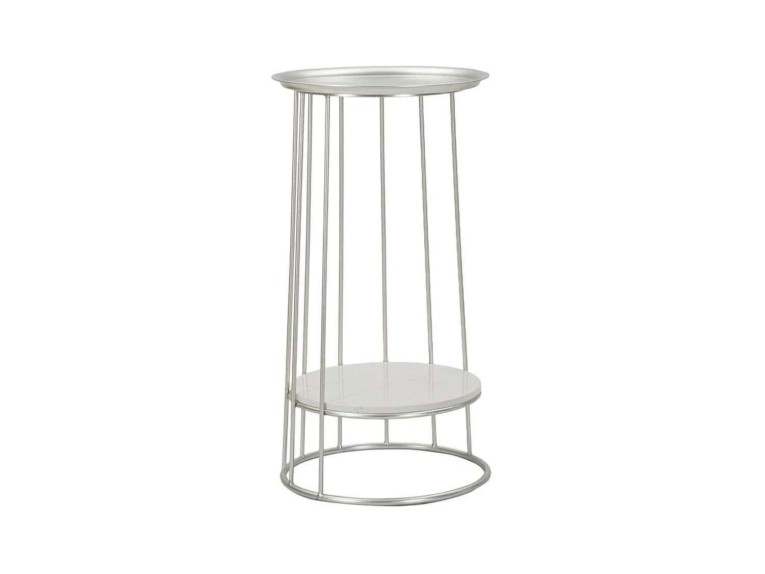 Table à Manger MF583, Argent, 40x40x76 cm, Epikasa