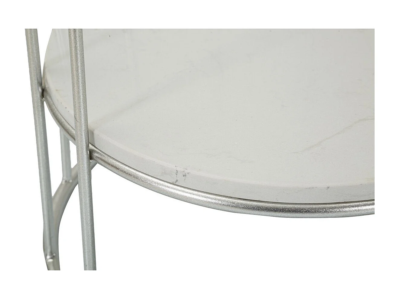 Stolik Kawowy MF583, Srebrny, 40x40x76 cm, Seven Design