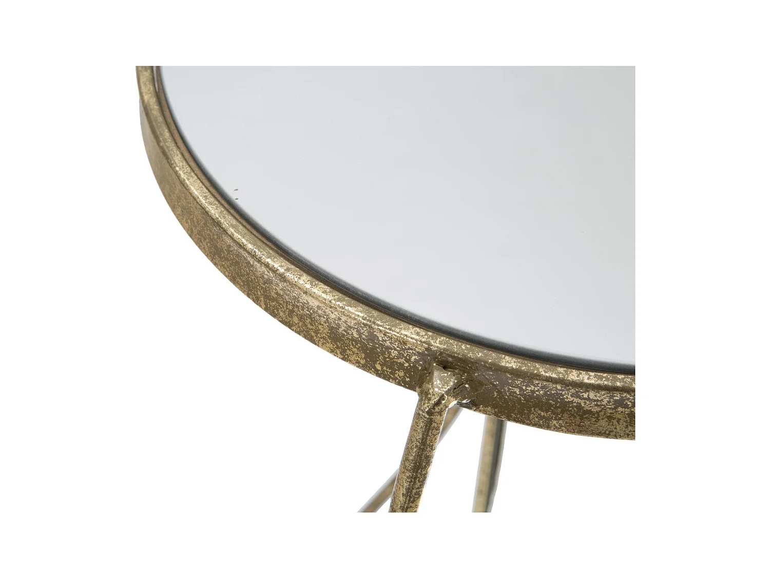 Tafel MF585, Goud, 38x38x86 cm, Epikasa