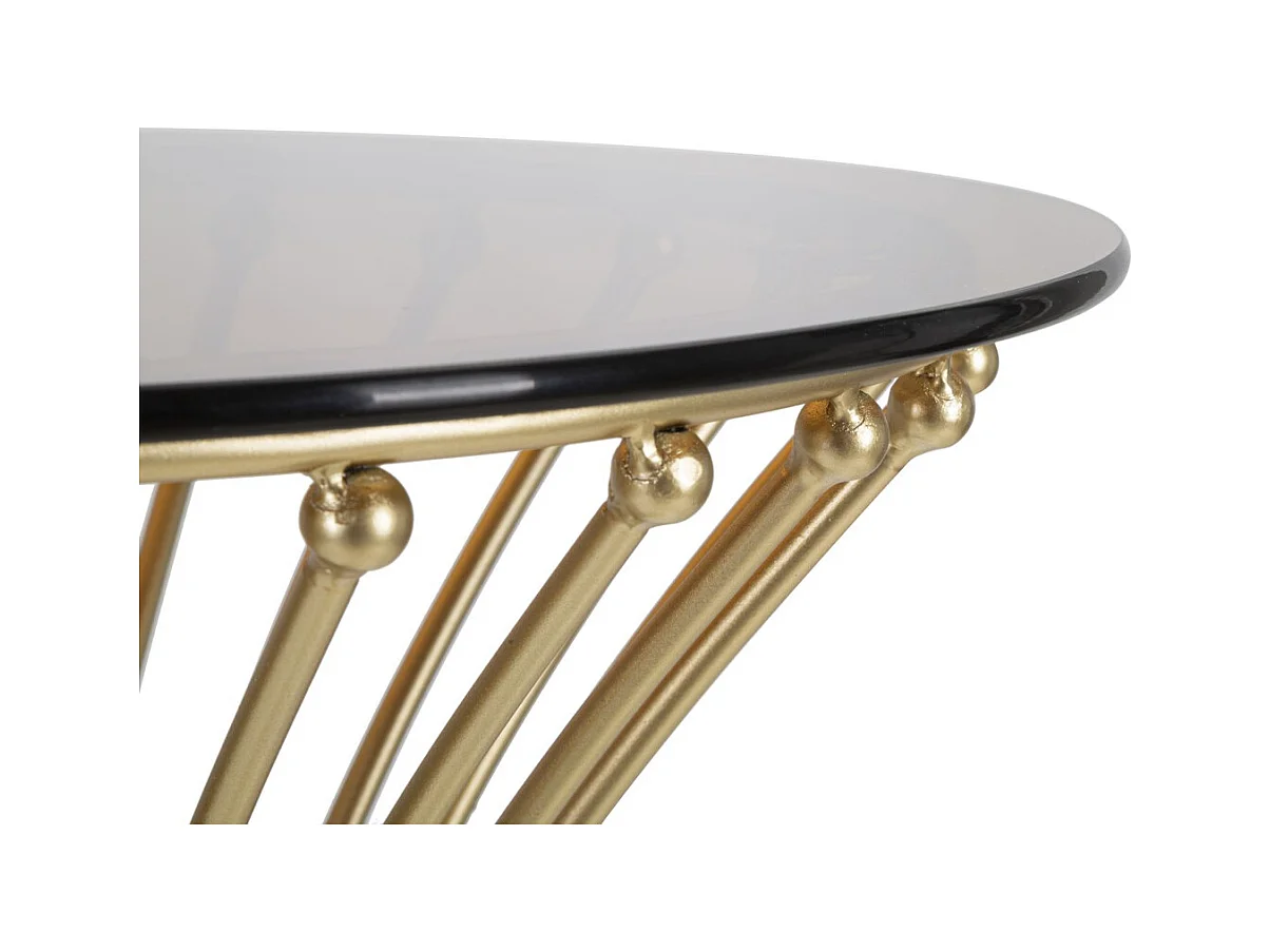 Tavolino MF596, Oro, 50x50x103 cm, Seven Design