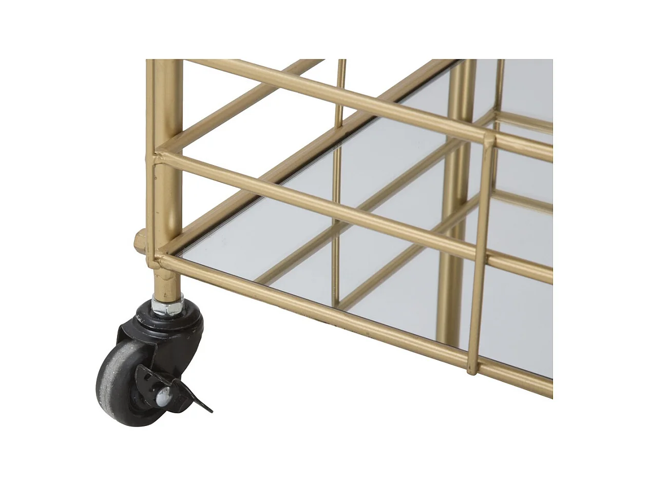 Carrinho MF4, Ouro, 60x30,5x80 cm, Epikasa