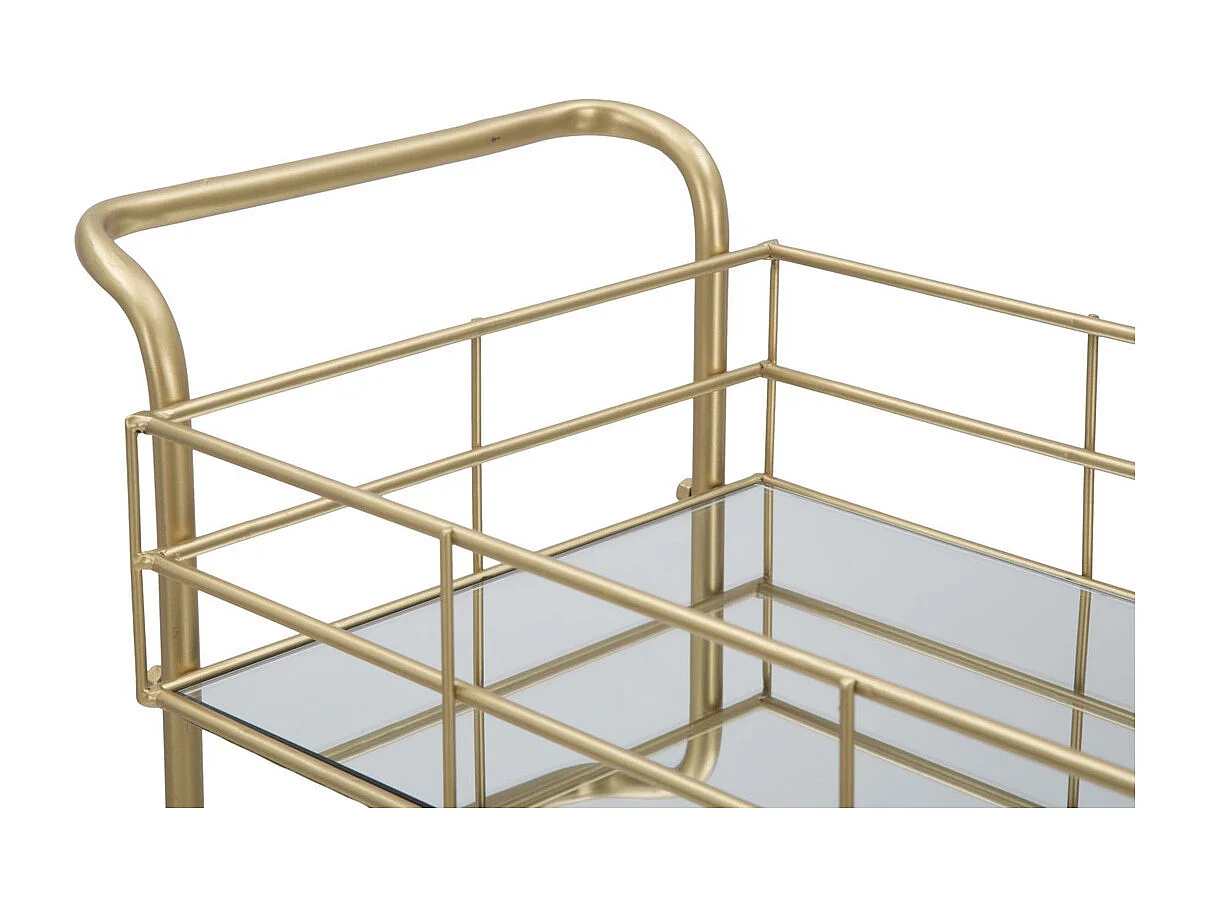 Carrinho MF4, Ouro, 60x30,5x80 cm, Epikasa