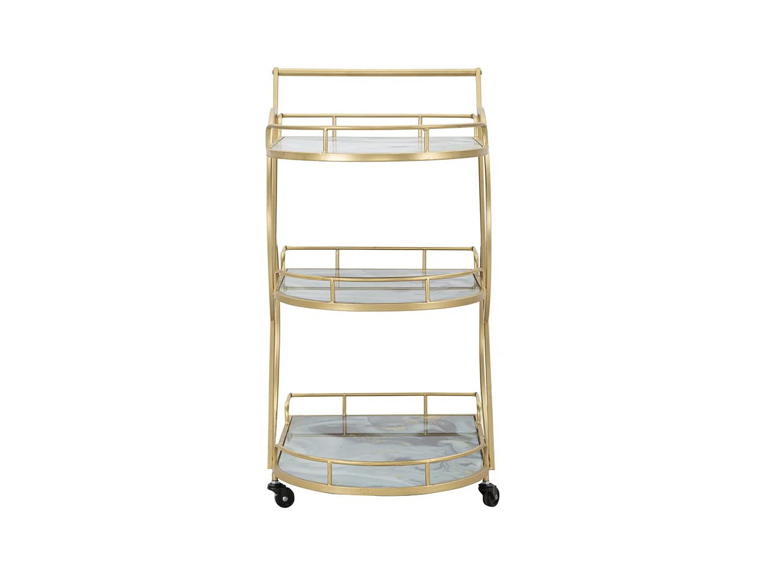 Trolley MF2, Goud, 71x45,5x84,5 cm, Epikasa