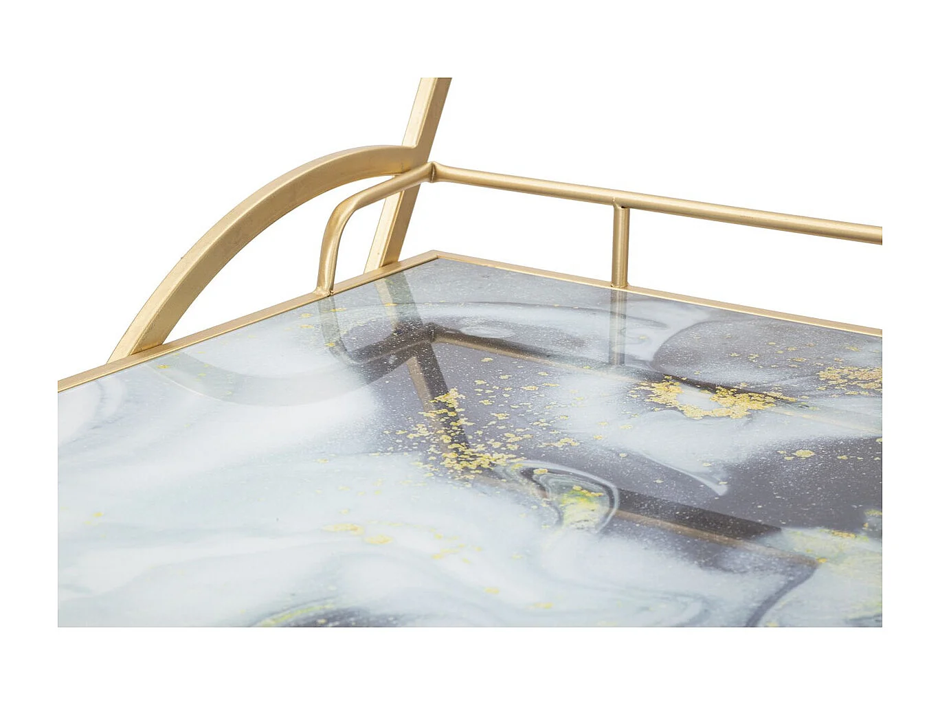 Chariot de Cuisine MF2, Or, 71x45,5x84,5 cm, Seven Design