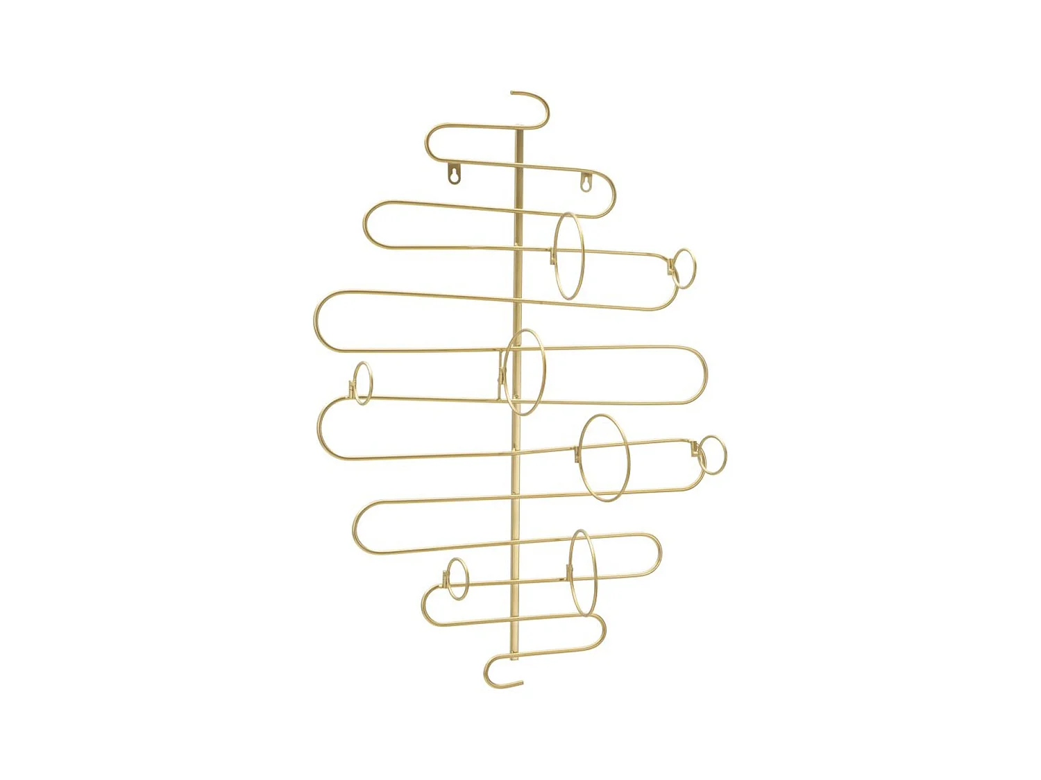 Porta Bottiglie MF326, Oro, 53x13x72 cm, Epikasa