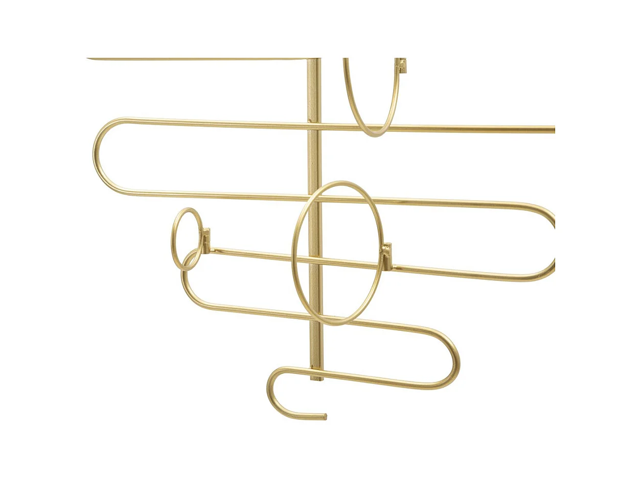Porta Bottiglie MF326, Oro, 53x13x72 cm, Epikasa