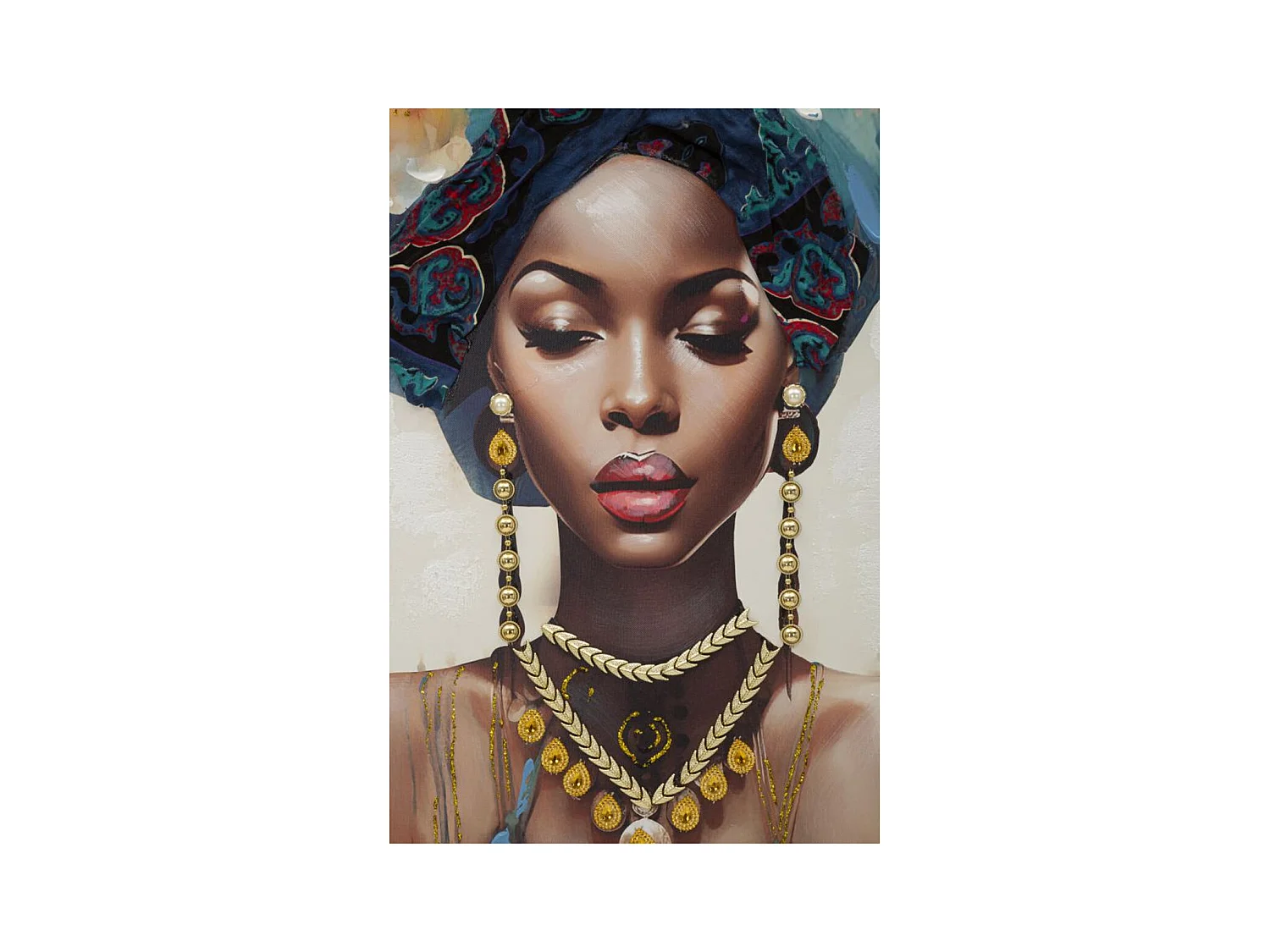 Stampa su Tela Africa 21, Multicolore, 72x4,5x102 cm, Epikasa