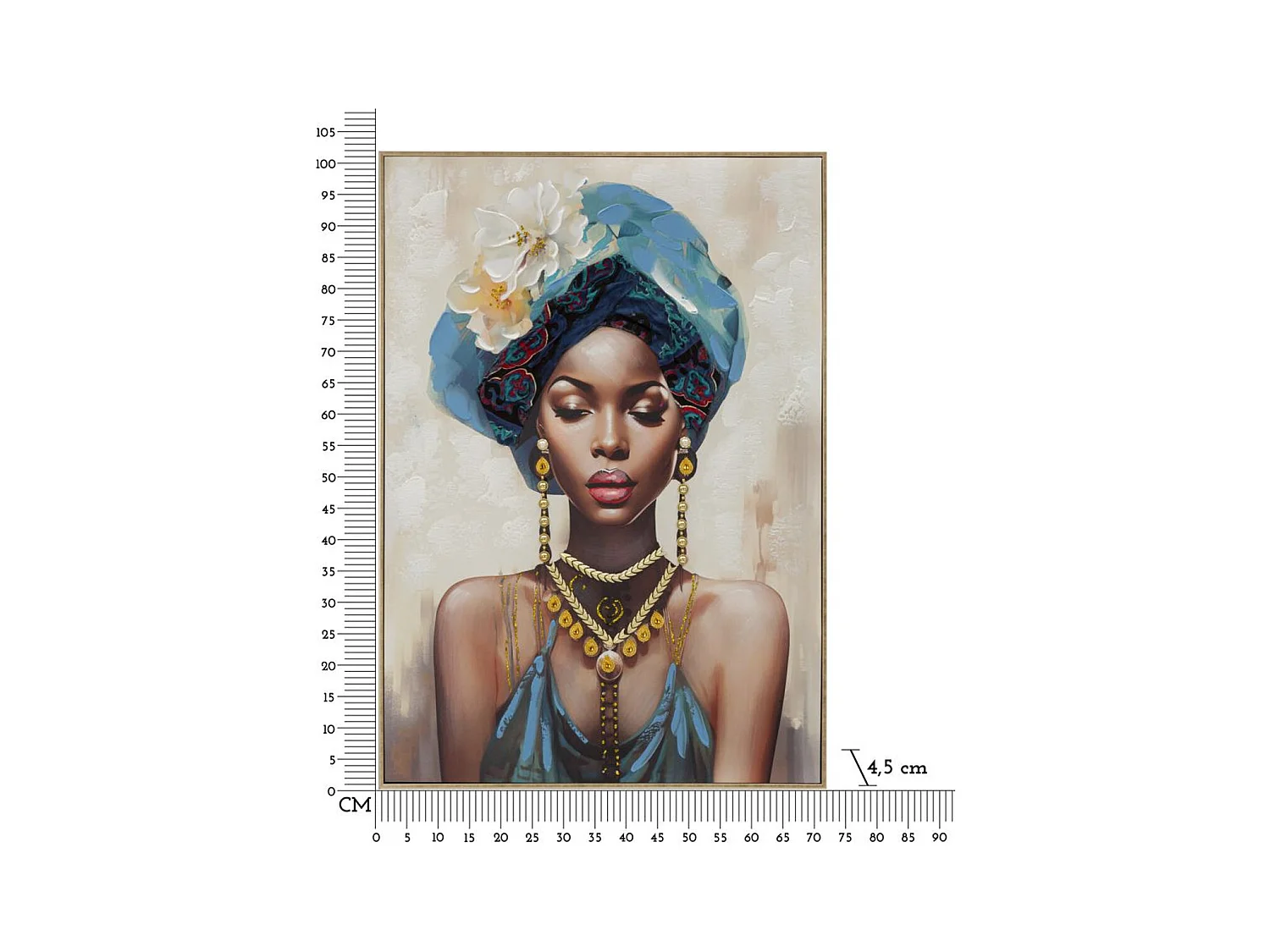 Stampa su Tela Africa 21, Multicolore, 72x4,5x102 cm, Epikasa