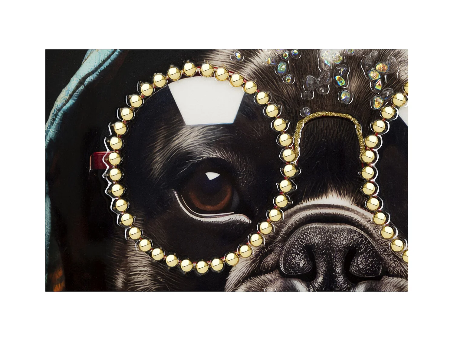 Stampa su Tela Cane 12, Multicolore, 42,5x2,8x82,5 cm, Epikasa