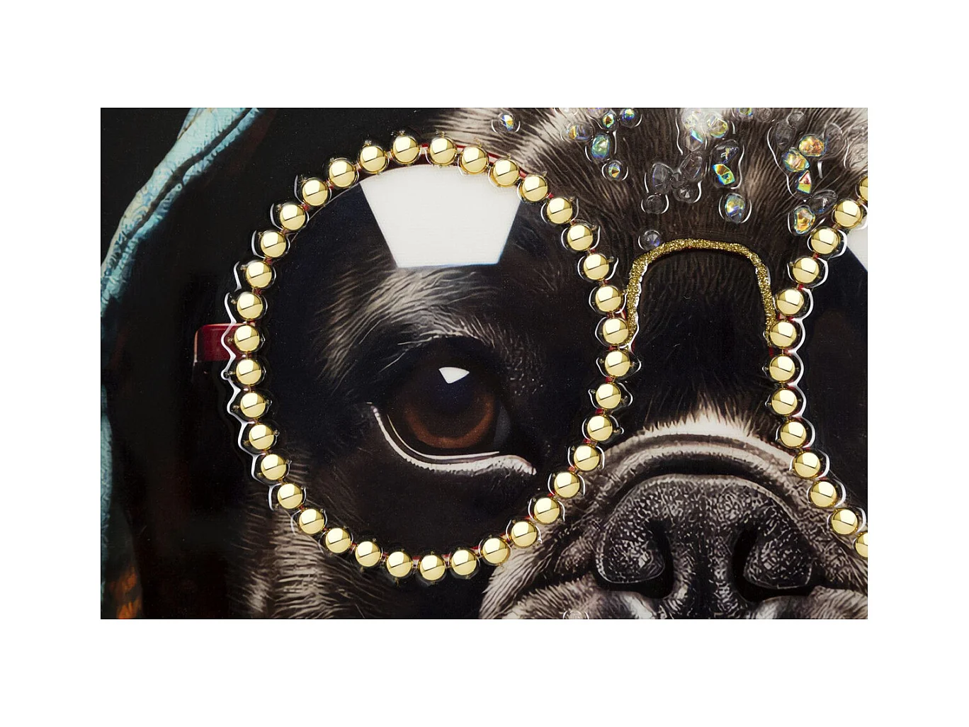 Stampa su Tela Cane 12, Multicolore, 42,5x2,8x82,5 cm, Epikasa