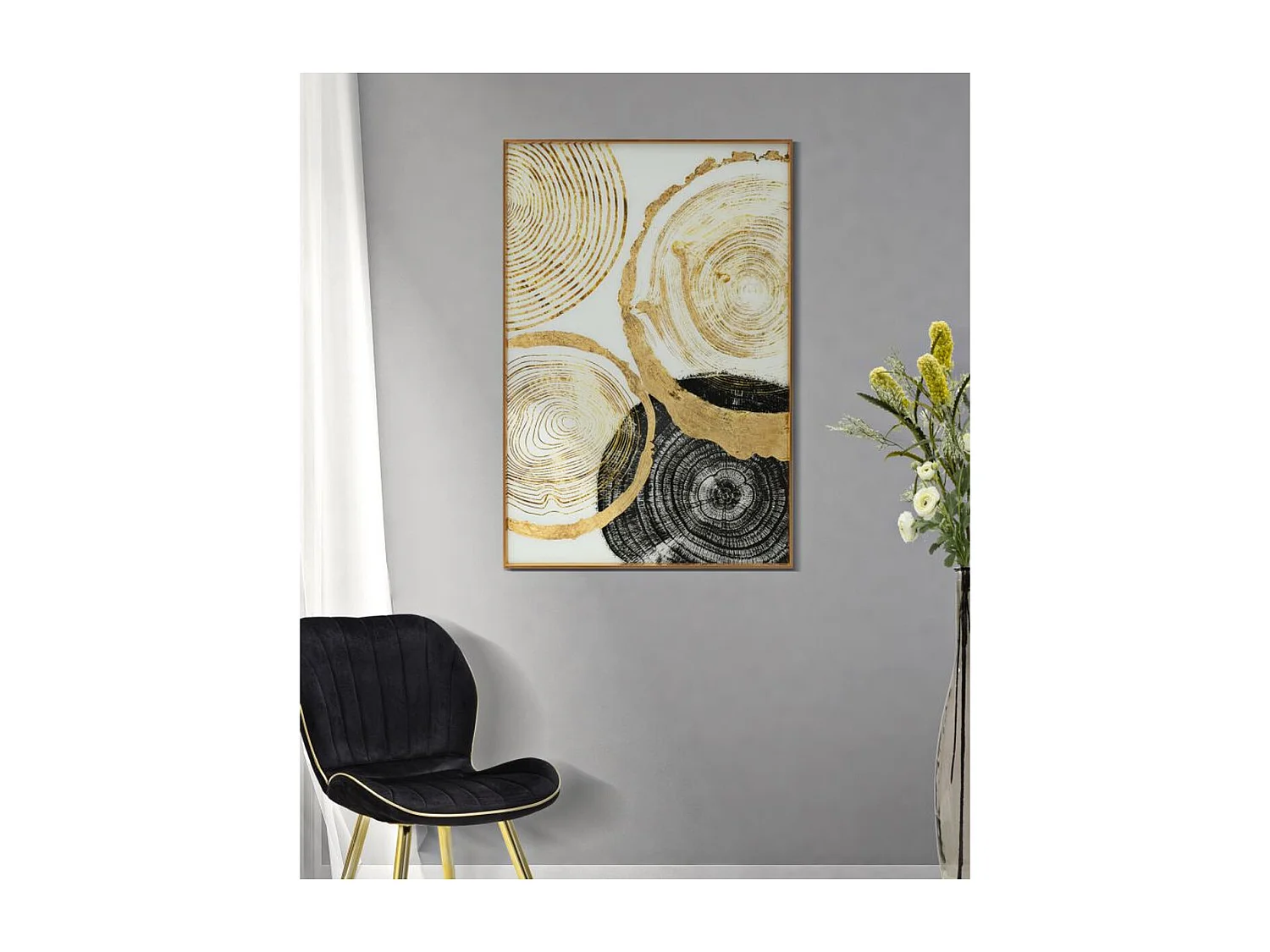 Wydruk na Płótnie Geometryczny 25, Wielokolorowy, 60x3,5x90 cm, Seven Design