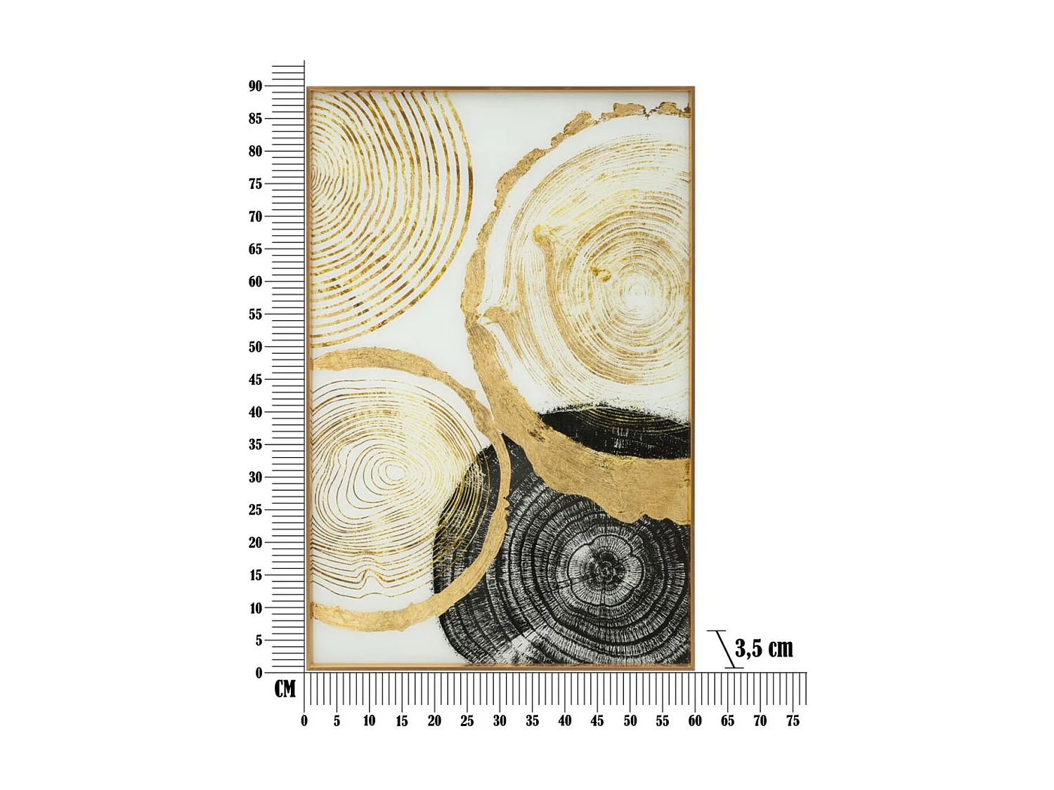 Wydruk na Płótnie Geometryczny 25, Wielokolorowy, 60x3,5x90 cm, Seven Design