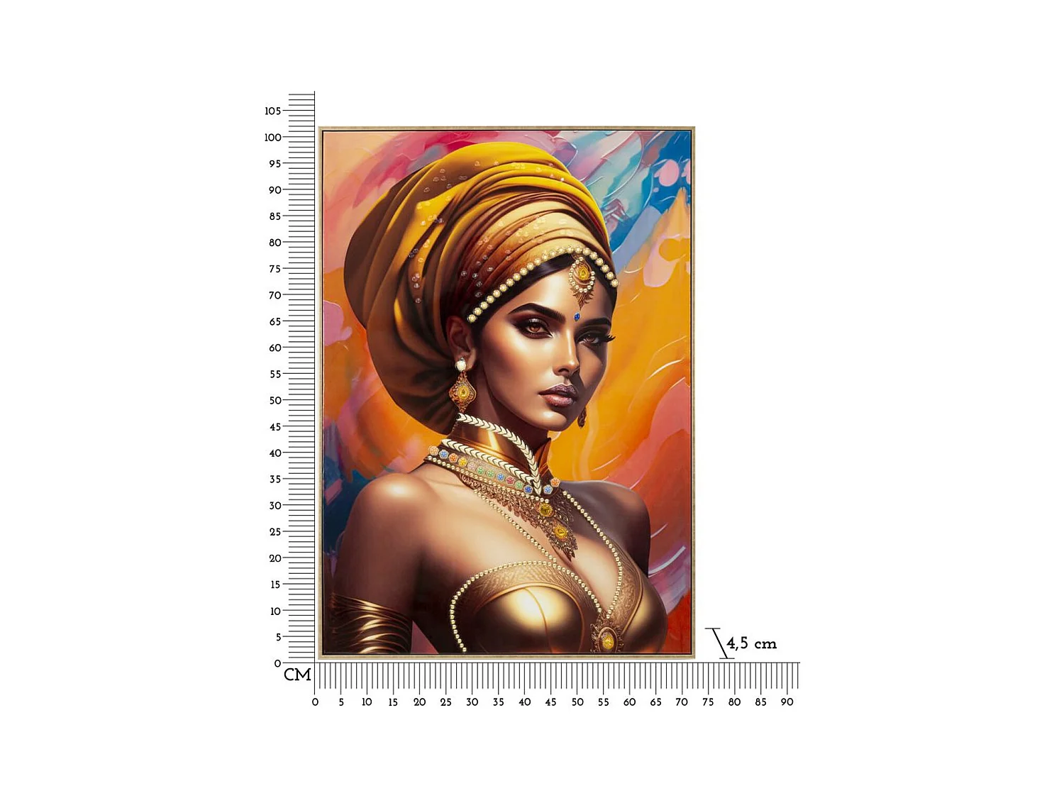 Wydruk na Płótnie Afryka 23, Wielokolorowy, 72x4,5x102 cm, Epikasa