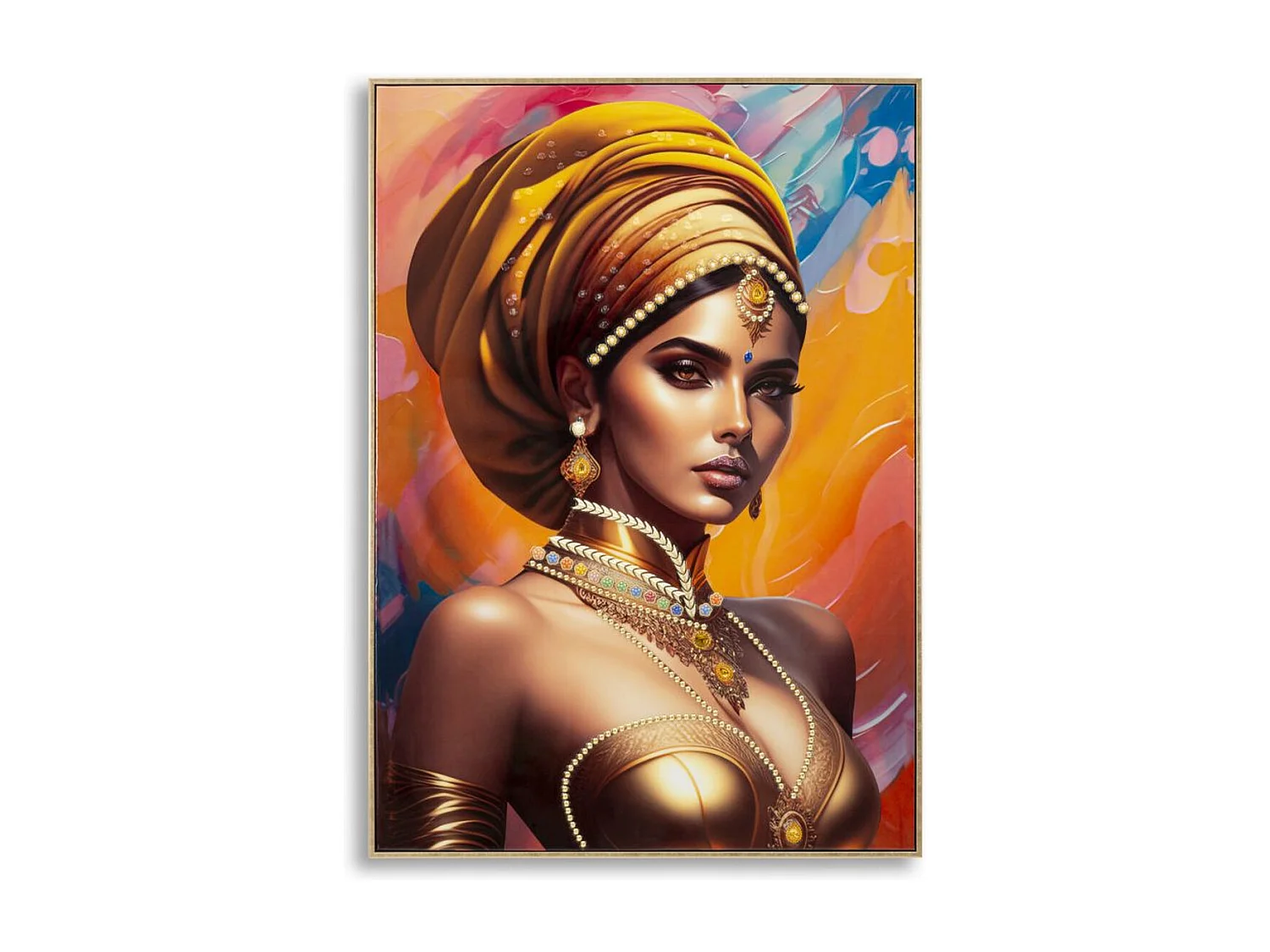 Impression sur Toile Afrique 23, Multicouleur, 72x4,5x102 cm, Seven Design