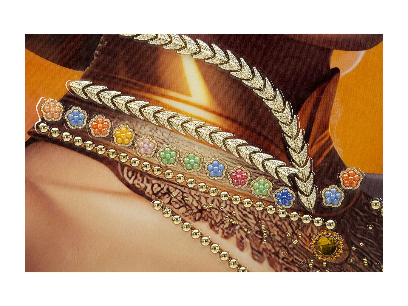 Impression sur Toile Afrique 23, Multicouleur, 72x4,5x102 cm, Seven Design