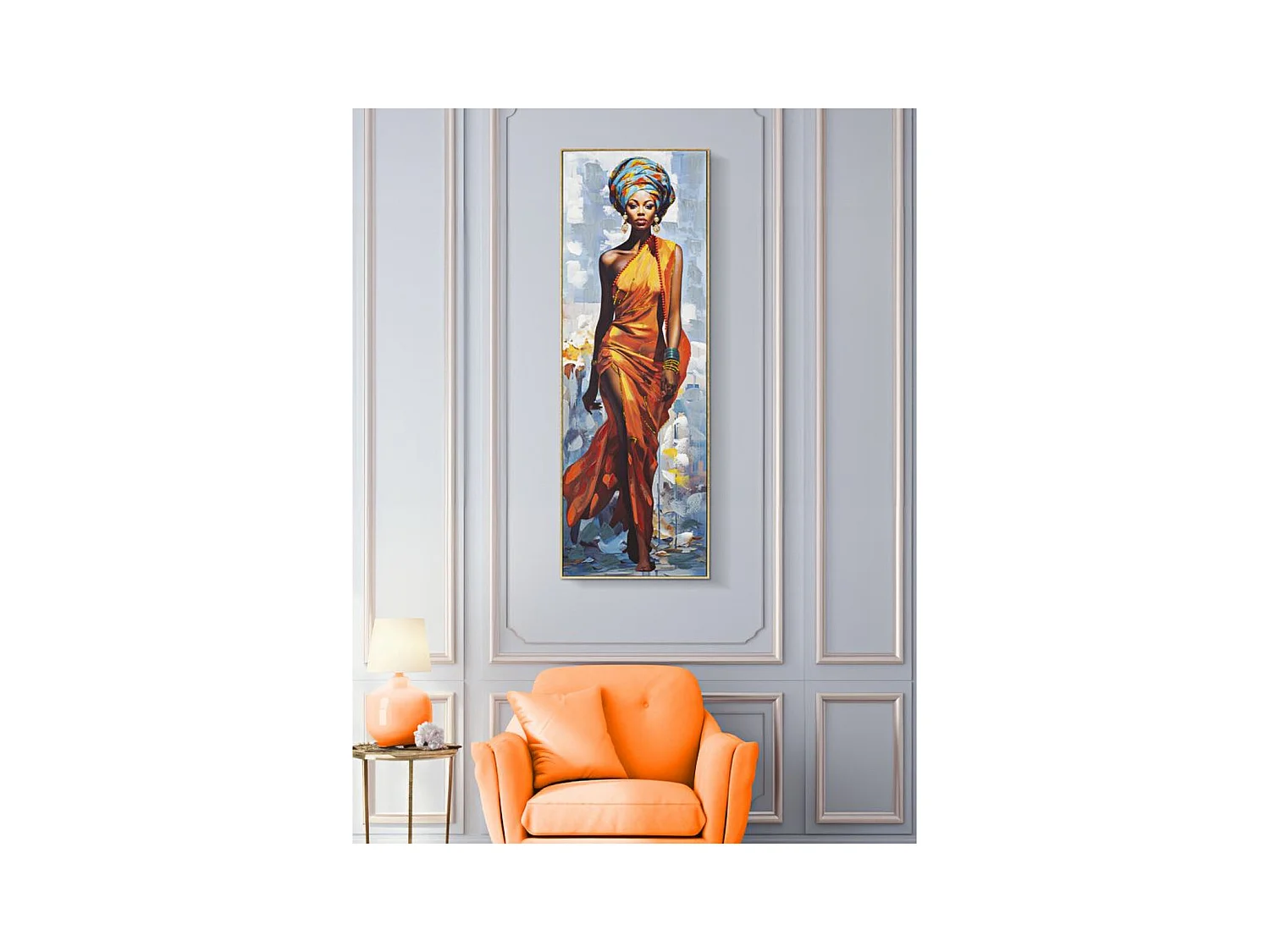 Wydruk na Płótnie Afryka 19, Wielokolorowy, 52x4,5x152 cm, Epikasa