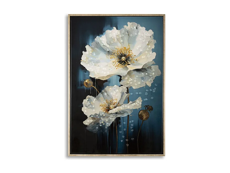 Afdrukken op Canvas Bloemen 73, Veelkleurig, 42x3,5x62 cm, Epikasa