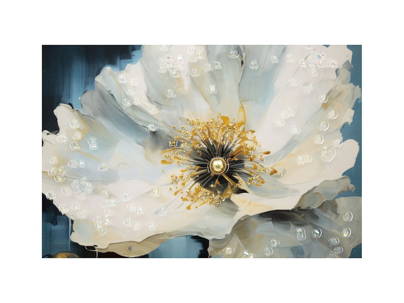 Afdrukken op Canvas Bloemen 73, Veelkleurig, 42x3,5x62 cm, Epikasa