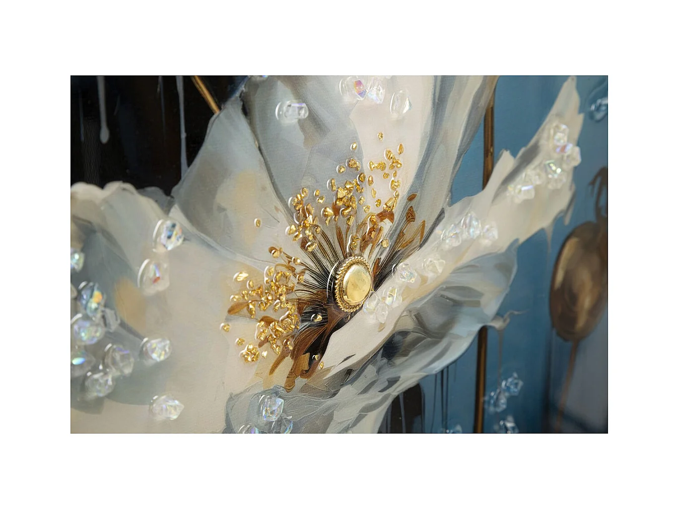 Afdrukken op Canvas Bloemen 73, Veelkleurig, 42x3,5x62 cm, Epikasa