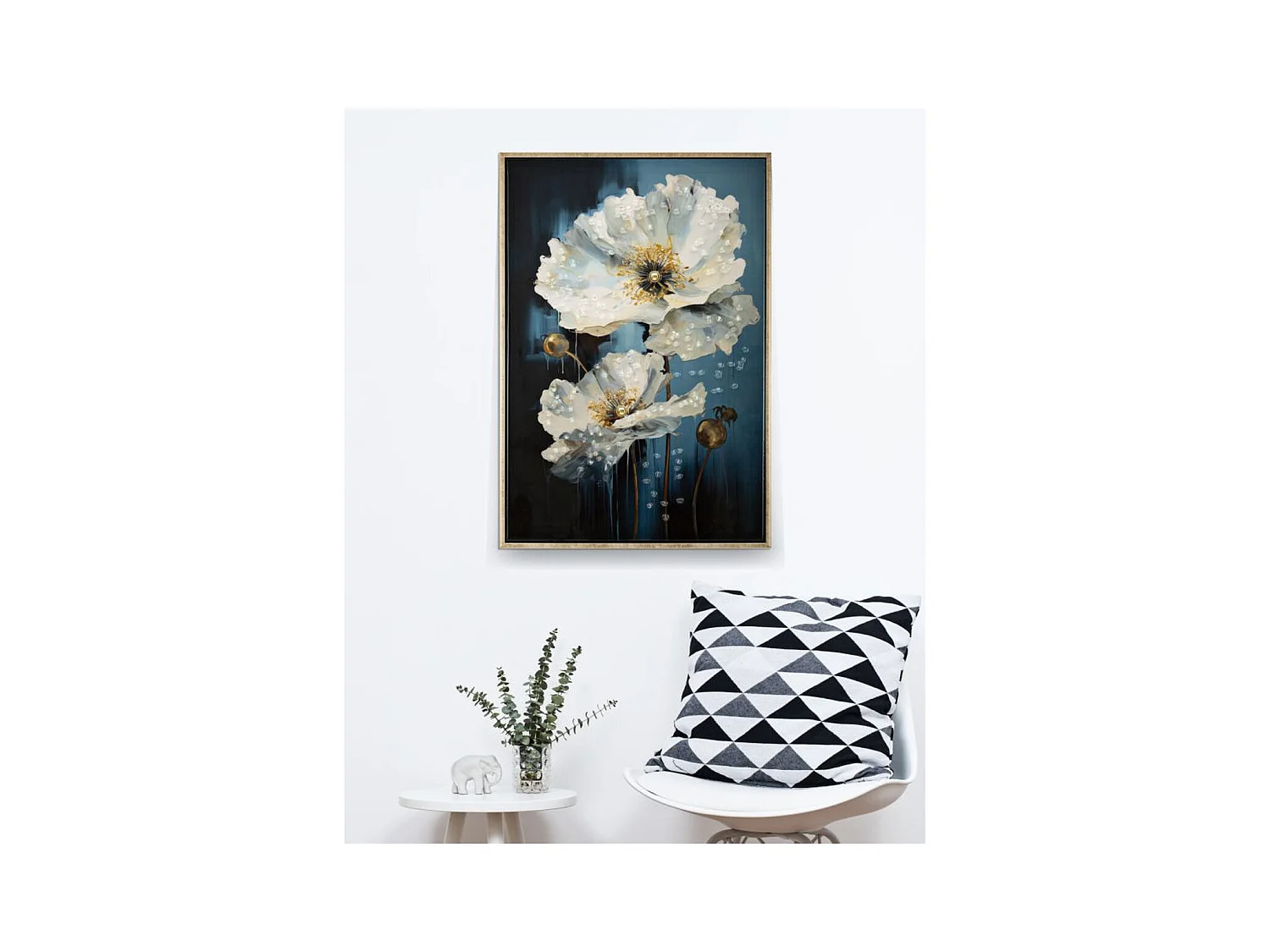 Afdrukken op Canvas Bloemen 73, Veelkleurig, 42x3,5x62 cm, Epikasa