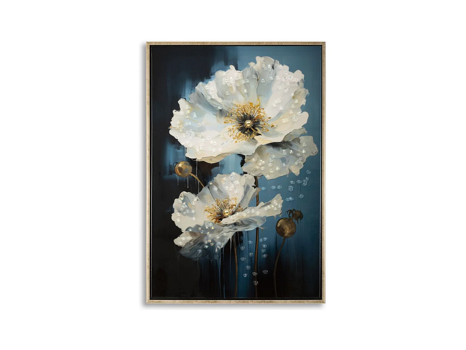 Impression sur Toile Fleurs 73, Multicouleur, 42x3,5x62 cm, Epikasa