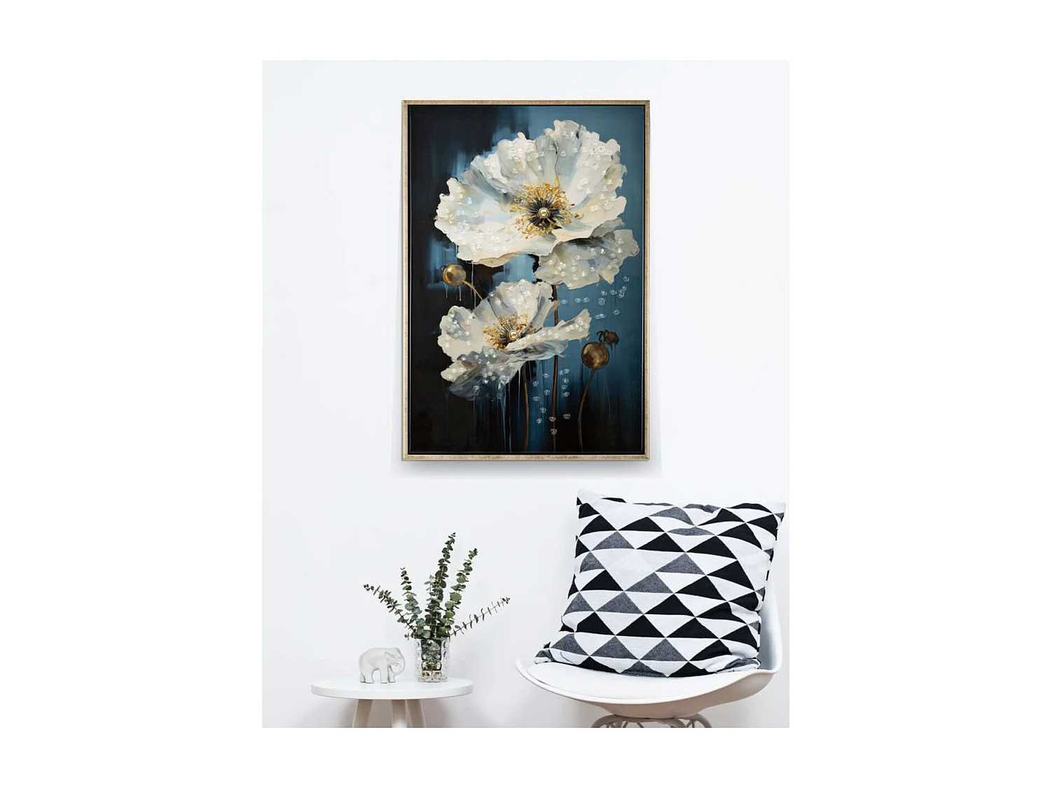 Wydruk na Płótnie Kwiaty 73, Wielokolorowy, 42x3,5x62 cm, Seven Design