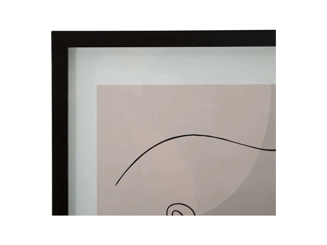 Wydruk na Płótnie z Ramą Twarz 20, Wielokolorowy, 35x2x47 cm, Epikasa