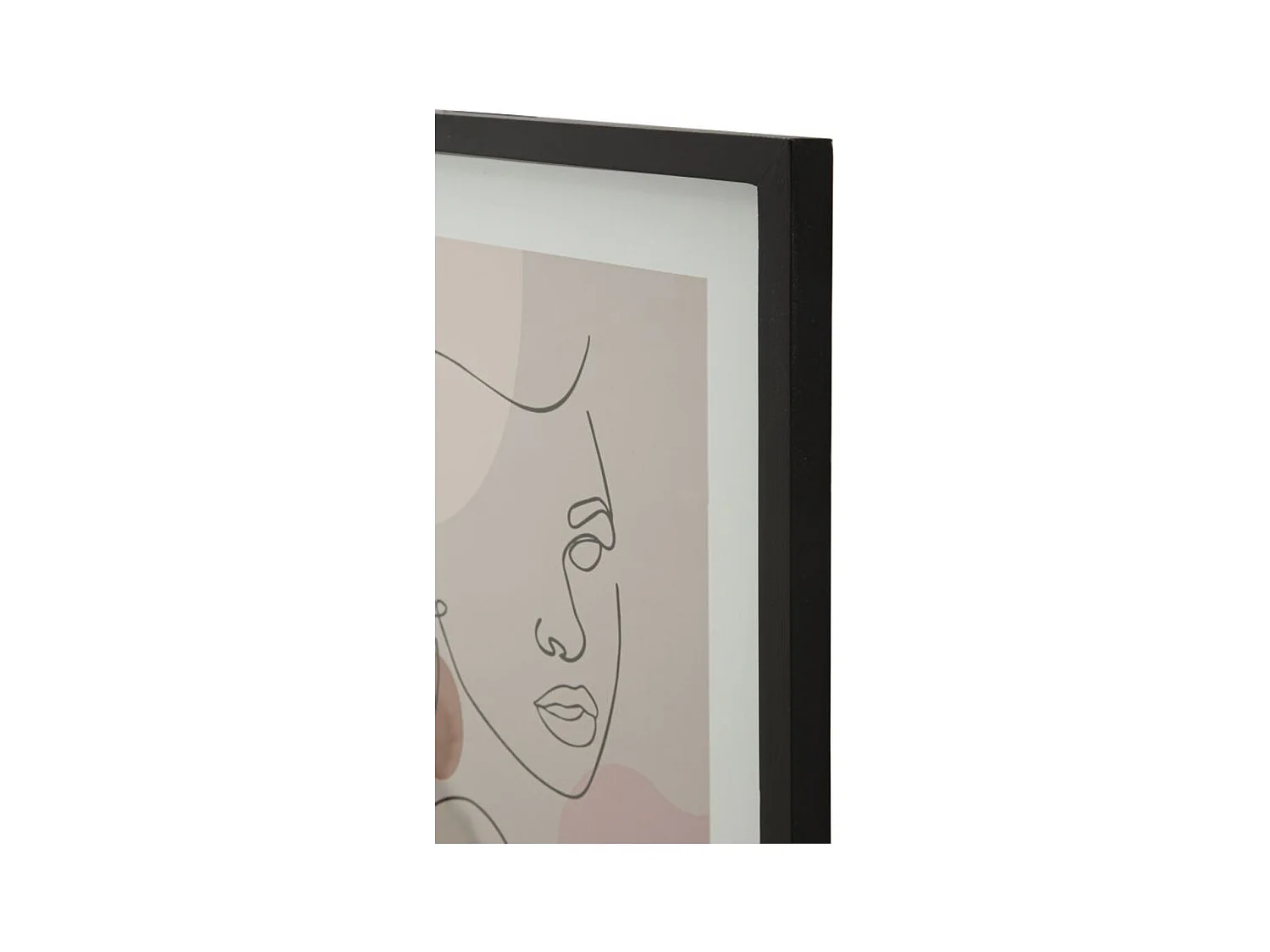 Wydruk na Płótnie z Ramą Twarz 20, Wielokolorowy, 35x2x47 cm, Epikasa