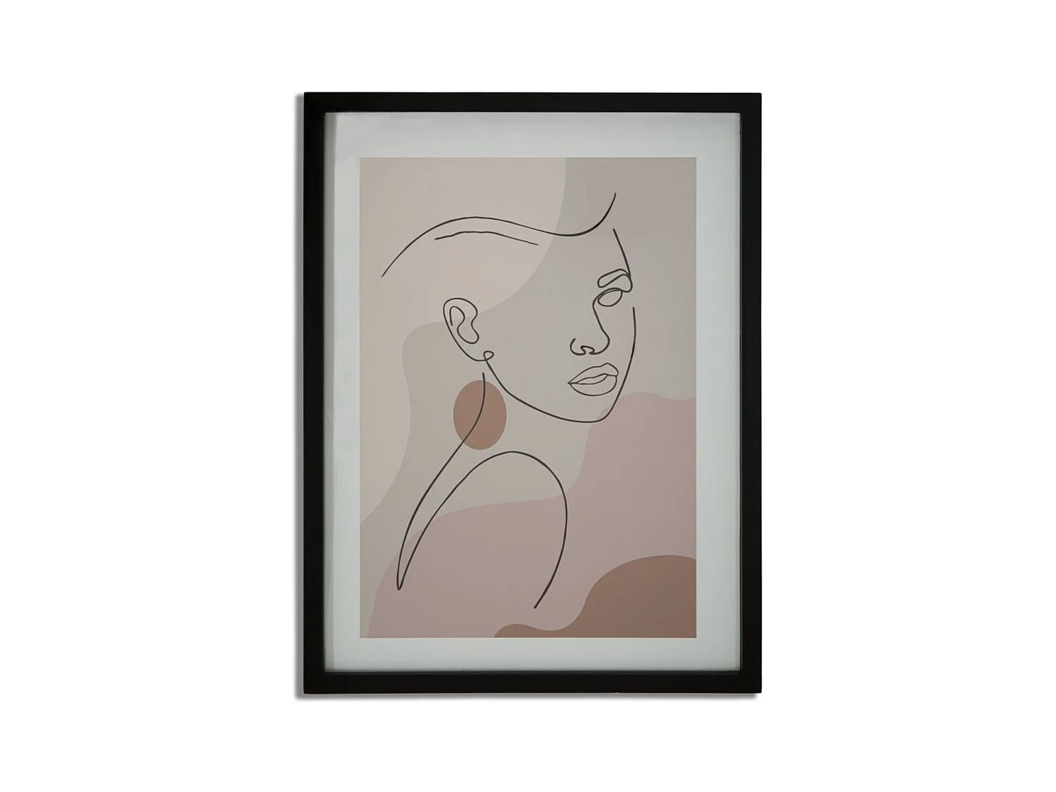 Impression sur Toile avec Cadre Visage 20, Multicouleur, 35x2x47 cm, Epikasa