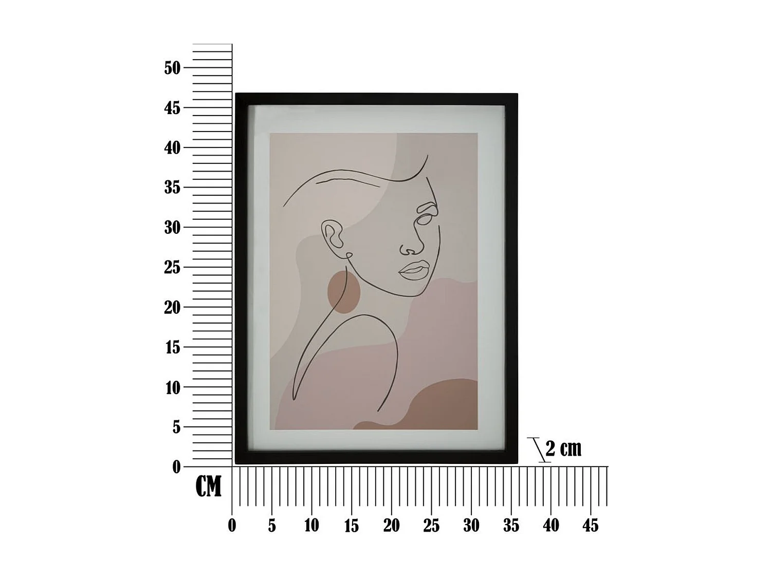 Impresión sobre Lienzo con Marco Cara 20, Multicolor, 35x2x47 cm, Seven Design