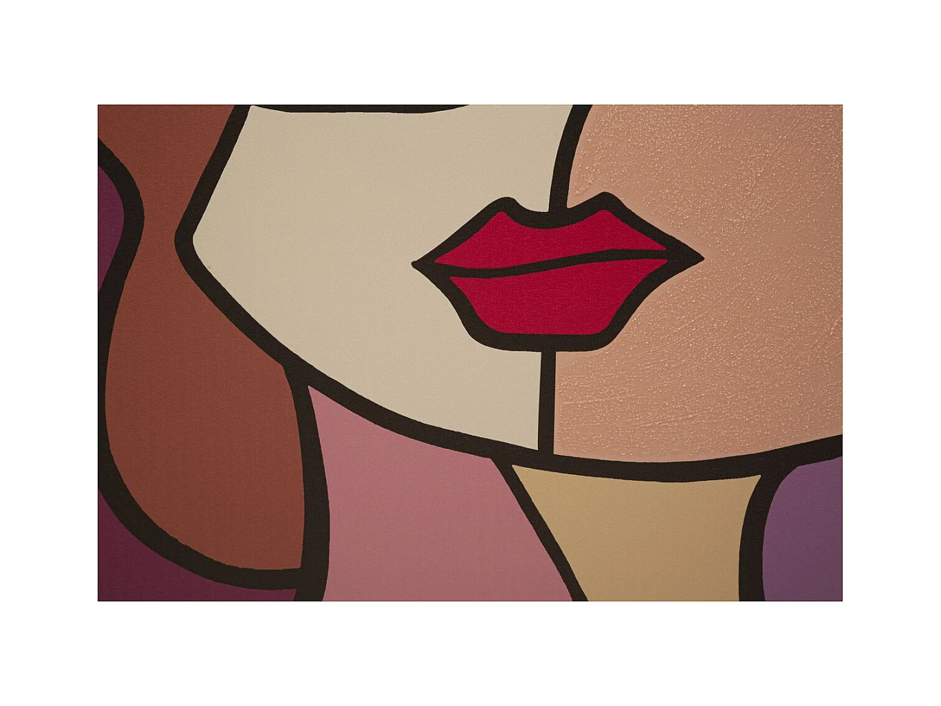 Wydruk na Płótnie Twarz 14, Wielokolorowy, 60x3x90 cm, Epikasa