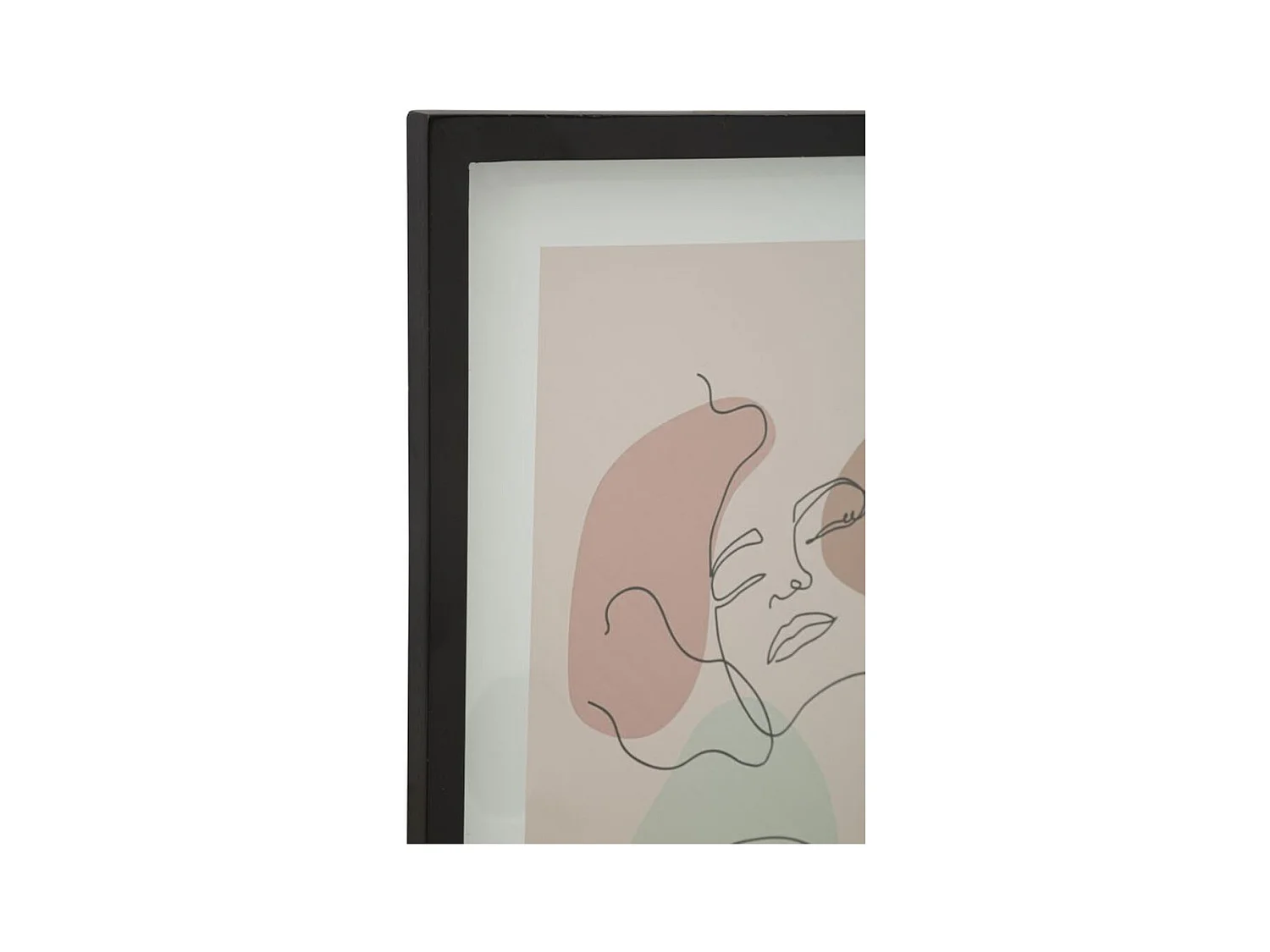 Impression sur Toile avec Cadre Visage 19, Multicouleur, 35x2x47 cm, Epikasa