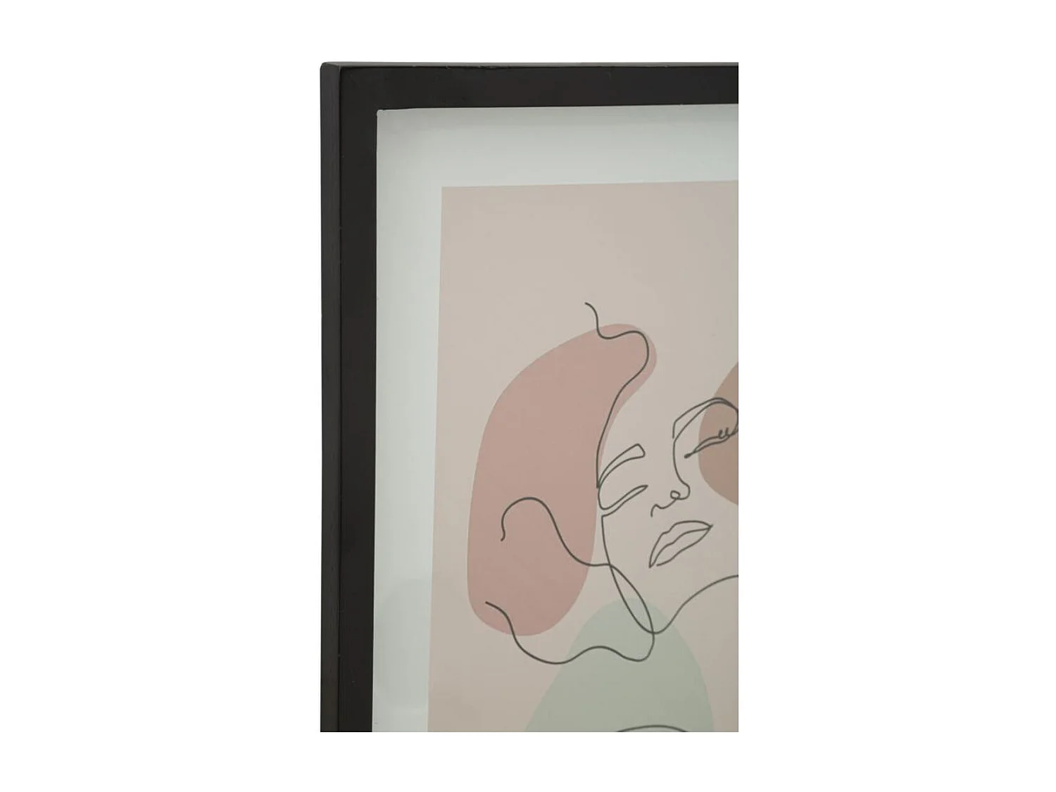 Wydruk na Płótnie z Ramą Twarz 19, Wielokolorowy, 35x2x47 cm, Seven Design