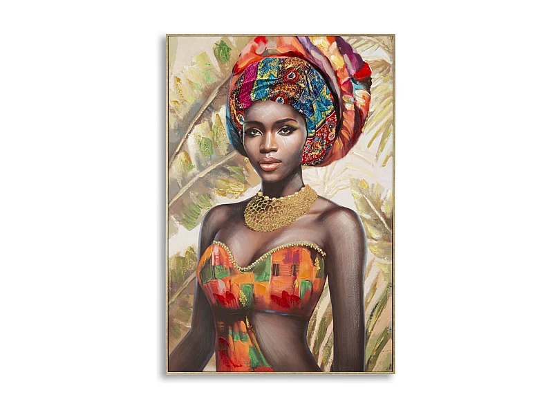 Stampa su Tela Africa 18, Multicolore, 82x4,5x122 cm, Epikasa