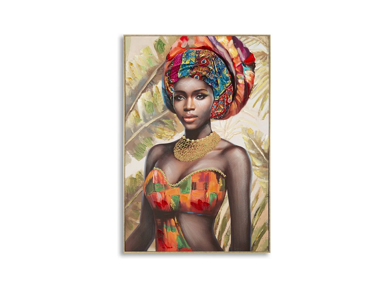 Stampa su Tela Africa 18, Multicolore, 82x4,5x122 cm, Epikasa