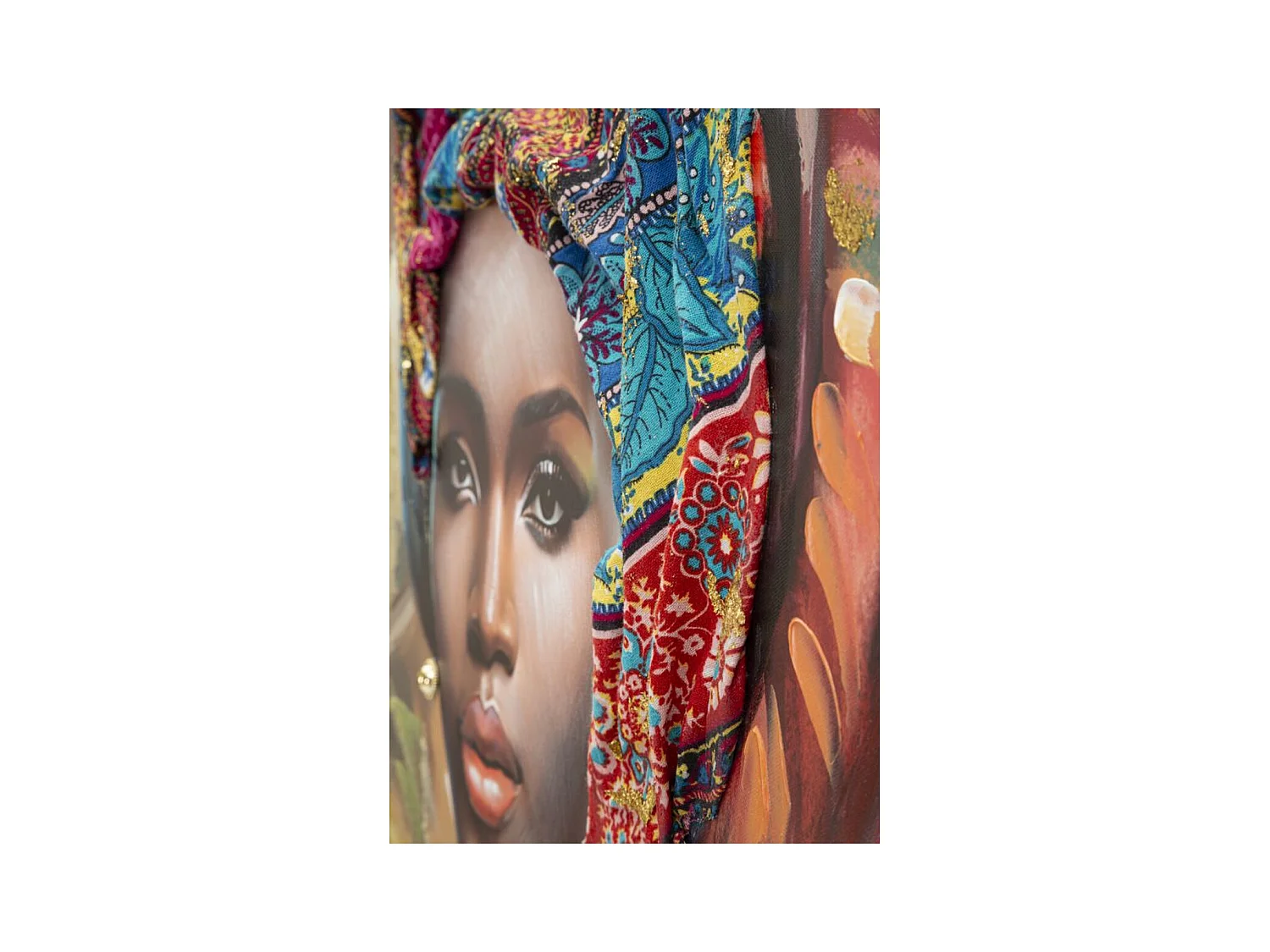 Stampa su Tela Africa 18, Multicolore, 82x4,5x122 cm, Epikasa